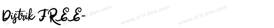 Distrik FREE字体转换